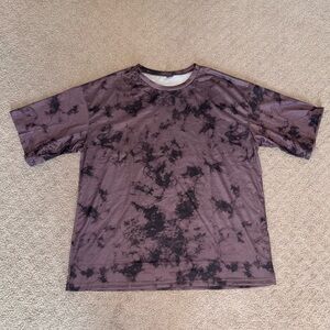 SHEIN Women’s Tie-Dye T-Shirt - Purple and Black - Size M